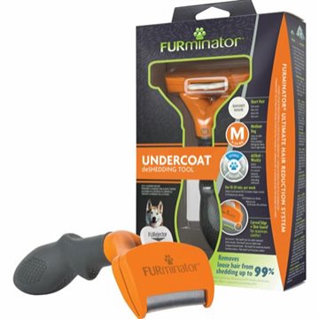 FURminator deShedding strigle, mellemstore hunde, kort pels